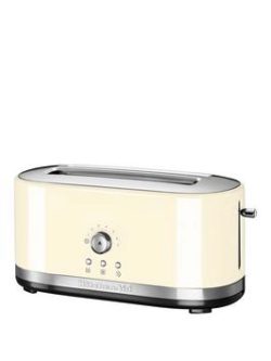 Kitchenaid 5Kmt4116Bac Long Slot Toaster - Cream
